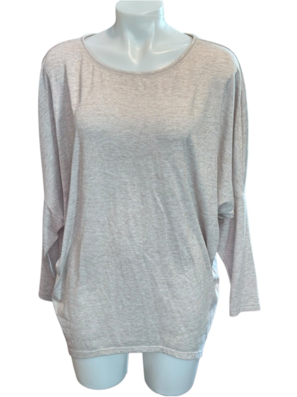 Women's White House Black Market Beige Dolman Sleeve Top M euc